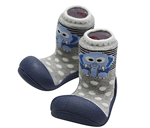 Attipas AZO02-Zoo, Calzado para Recién Nacidos, Azul (Navy), S (96-108 mm)