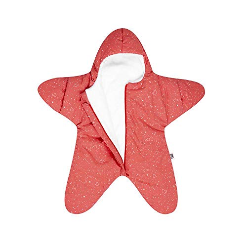 Baby Bites ORIGINAL - Saco estrella CORAL estampado CONSTELACIONES - Modelo INVIERNO