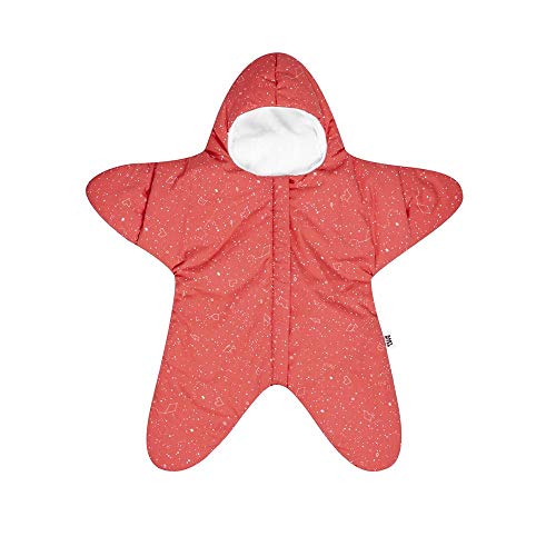 Baby Bites ORIGINAL - Saco estrella CORAL estampado CONSTELACIONES - Modelo INVIERNO