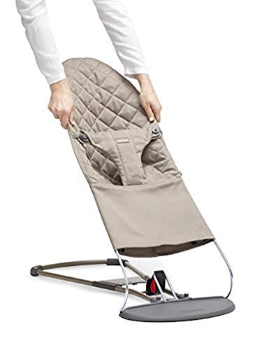 Babybjörn - Asiento de tela para hamaca bliss y balance soft gris arena