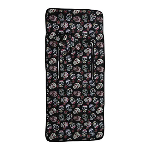 Babyline Lovely Skull - Colchoneta para silla ligera, unisex, color negro