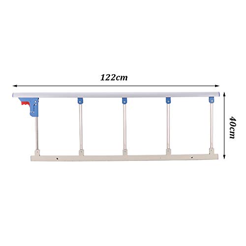 Barrera de Cama- Ancianos/Cama De Niño Barandilla One-Click Plegable - Individual Mano Tren Cama para El Hospital Casa De Salud /, Largo 122 Cm, 40 Cm De Altura