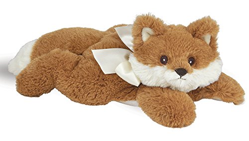 Bearington Collection Peluche Zorro Rojo de Peluche Fritz con sonajero para Unisex bebé 8 Pulgadas