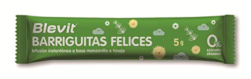 Blevit Barriguitas Felices, Infusión en monodosis para las digestiones difíciles, elaborada a base de manzanilla e hinojo. Estuche de 10 sobres monodosis