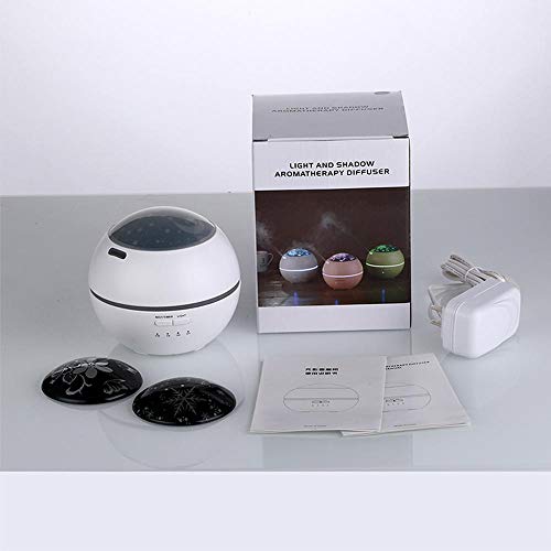 Bryights Humidificador Aromaterapia 150Ml Humidificador De Aire Ultrasónico Aroma Difusor De Aceite Esencial con Adaptador De Luz Nocturna Aromaterapia Mist Maker para Oficina En Casa-White_Au