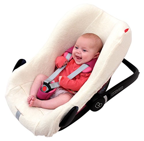 byboom – Rizo funda de verano, colchón para portabebés, Auto asiento, por ejemplo Maxi Cosi cabriofix, City, Pebble; Diseñado en Alemania, fabricado en la ue, color: azul