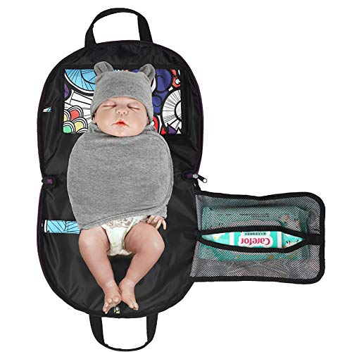 Cambiador portátil para bebé, bolsa para la madre, suministros para niños, almohadilla multifuncional para la orina, bolsa para la mamá, almohadilla impermeable para pañales 3 Talla:talla única