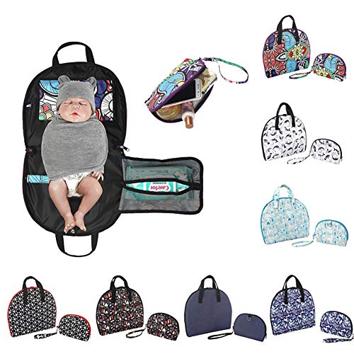 Cambiador portátil para bebé, bolsa para la madre, suministros para niños, almohadilla multifuncional para la orina, bolsa para la mamá, almohadilla impermeable para pañales 3 Talla:talla única