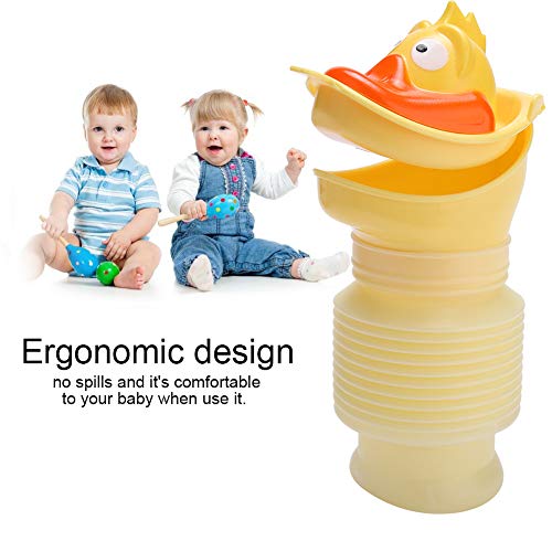 Cartoon Orinal Orinal Estiramiento Inodoro Portátil Toddler Training Pee Tool Conveniente Pee Accesorio para Niños Camping Camping Viajes