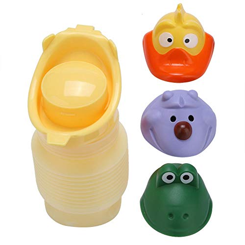 Cartoon Orinal Orinal Estiramiento Inodoro Portátil Toddler Training Pee Tool Conveniente Pee Accesorio para Niños Camping Camping Viajes