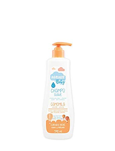 Champú camomila para bebé suave 590 ml, sin lagrimas, antirritación - Agrado baby