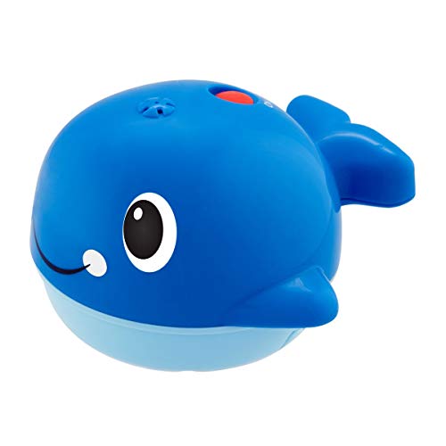 Chicco Ballenita Nada y Salpica - Juguete de baño para el agua y bañera, ballena con efecto fuente, color azul