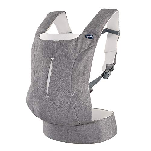 Chicco Easy Fit - Mochila ergonómica portabebé, hasta 9 kg, color gris vaquero (Denim Stripes)