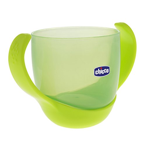 Chicco - Vaso evolutivo extra suave con asa y sistema antigotéo, 180 ml, 12m+, color verde