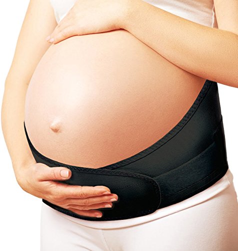 Cinturón de maternidad ajustable; sujeción pélvica y de espalda; banda abdominal para embarazadas Large Beige