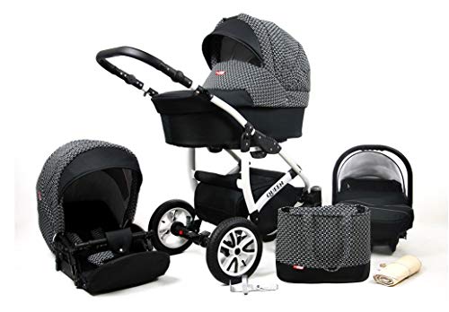 Cochecito de bebe 3 en 1 2 en 1 Trio Isofix silla de paseo Queen by SaintBaby Mint 3in1 con Silla de coche