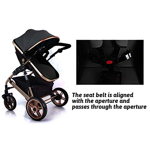 Cojín para cochecito de bebé con almohadilla para silla de paseo, funda universal protectora transpirable y suave negro negro