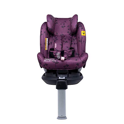 Cosatto All in All Rotate Baby to Child Car Seat | Group 0+123, 0-36 kg, 0-12years, ISOFIX, Extended Rear Facing, Anti-Escape, Easy Access (Fairy Garden)