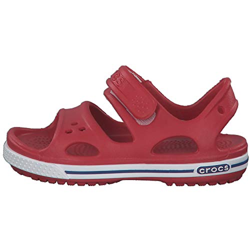 Crocs Crocband II Sandal PS K, Sandalias Unisex Niños, Rojo (Pepper/Blue Jean), 20/21 EU