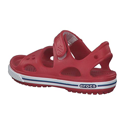 Crocs Crocband II Sandal PS K, Sandalias Unisex Niños, Rojo (Pepper/Blue Jean), 20/21 EU