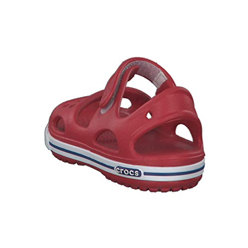 Crocs Crocband II Sandal PS K, Sandalias Unisex Niños, Rojo (Pepper/Blue Jean), 20/21 EU