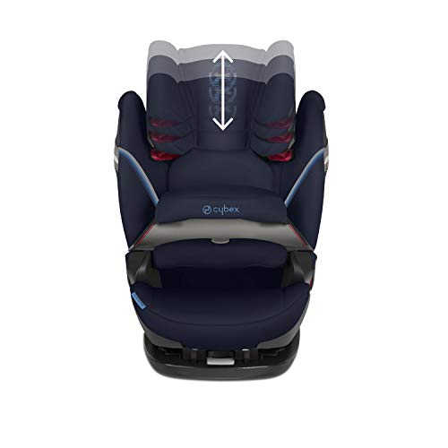 Cybex Gold Silla de Coche 2 en 1 para Niños Pallas S - Fix, Para Coches con y sin Isofix, Grupo 1/2/3 (9-36 kg), desde los 9 Meses hasta los 12 Años Aproximativamente, River Blue, Azul (River Blue)