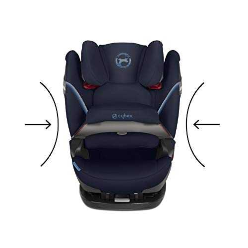 Cybex Gold Silla de Coche 2 en 1 para Niños Pallas S - Fix, Para Coches con y sin Isofix, Grupo 1/2/3 (9-36 kg), desde los 9 Meses hasta los 12 Años Aproximativamente, River Blue, Azul (River Blue)