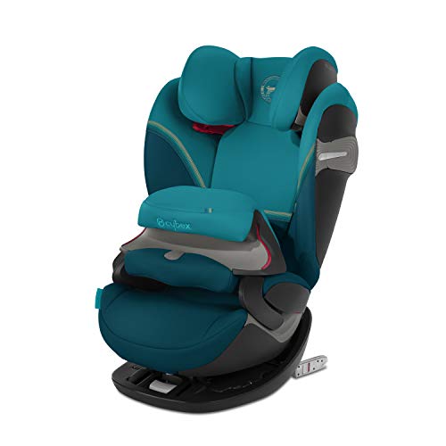 Cybex Gold Silla de Coche 2 en 1 para Niños Pallas S - Fix, Para Coches con y sin Isofix, Grupo 1/2/3 (9-36 kg), desde los 9 Meses hasta los 12 Años Aproximativamente, River Blue, Azul (River Blue)