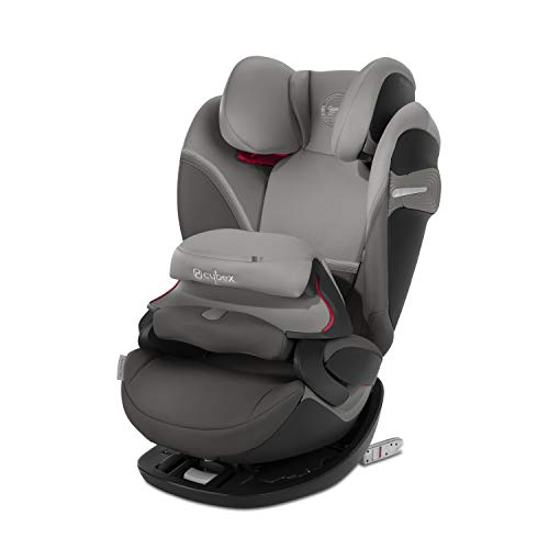 CYBEX Gold Silla de coche 2 en 1 para niños Pallas S-Fix, Para coches con y sin Isofix, Grupo 1/2/3 (9-36 kg), Desde los 9 meses hasta los 12 años aproximativamente, Soho Grey