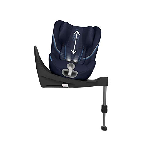 CYBEX Gold Silla de coche para niños Sirona S i-Size, Sistema giratorio de 360°, En contra de la marcha, 0-4 años aproximativamente, Altura máxima 105 cm, Deep Black