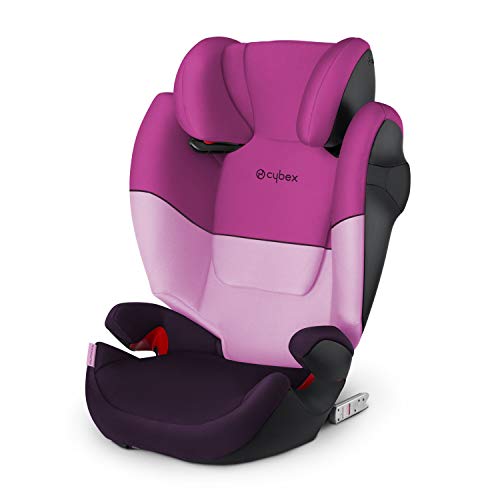 Cybex Silver Solution M-fix 519001119 Silla de Coche, Grupo 2/3, para Niños, para Coches con y sin Isofix, Colección Color 2019, Morado (Purple Rain)