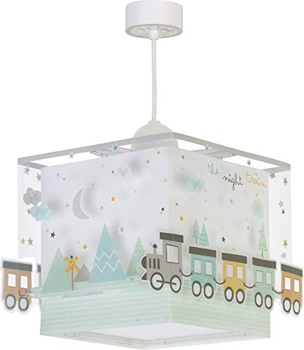 Dalber Lámpara Infantil de Techo The Night Train Tren, 60 W, Multicolor