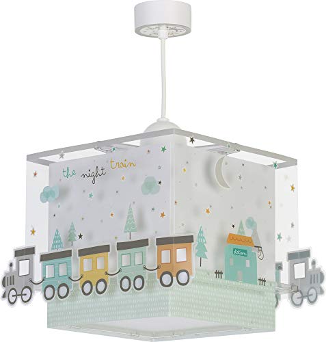 Dalber Lámpara Infantil de Techo The Night Train Tren, 60 W, Multicolor