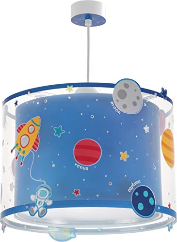 Dalber Planets Lámpara Infantil de Techo Plantes Planetas, Azul, 33 x 33 x 25 cm