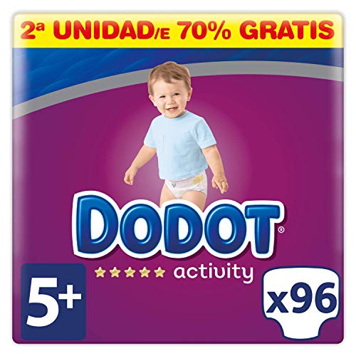 Dodot Activity Pañales Talla 5+, 96 Pañales - 12-17 kg