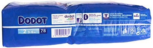 Dodot Etapas T.2 Primeros Meses 4 - 8 Kg - 78 unidades