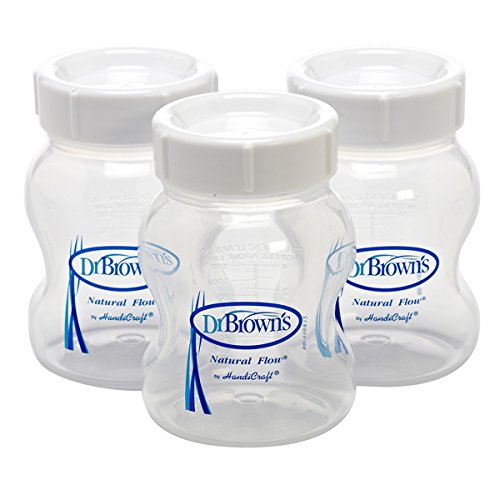 Dr. Brown's 161099.7 - Botellas para almacenamiento de leche materna, 3 unidades