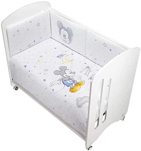 Edredon Para cuna 60 x 120 + Protector desenfundable - Danielstore (Mickey)