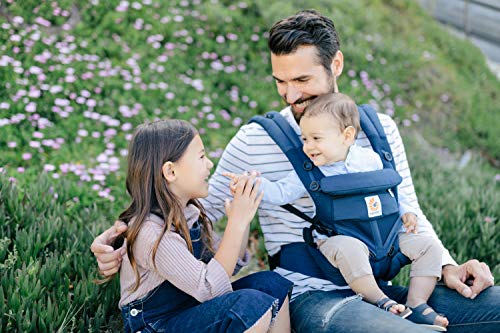 Ergobaby Mochila Portabebé Ergonómica Omni 360 Cool Air Mesh 4-Posiciones de Porteo (Azul Medianoche)