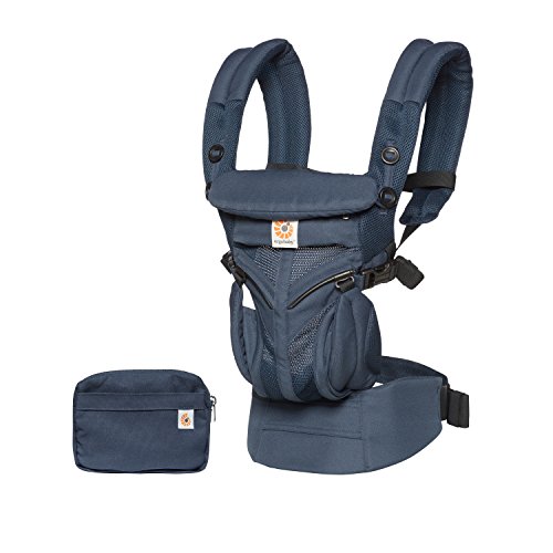 Ergobaby Mochila Portabebé Ergonómica Omni 360 Cool Air Mesh 4-Posiciones de Porteo (Azul Medianoche)