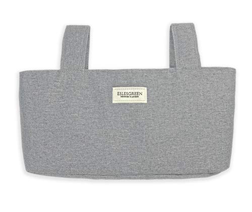 ESLESGREEN Bolsa Organizadora de cochecito, Bolso de paseo para carrito, gris piedra