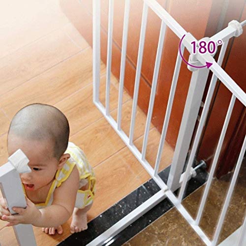 FCXBQ Baby Gate - Valla telescópica para Perros, Puertas Polebaby para escaleras, Cerca para bebés, Barra para Puerta para Mascotas, ponche Gratuito, Cierre automático (Color: Alto 76 cm, tamaño: