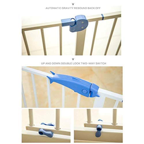 FCXBQ Barras de Seguridad para bebés Extensibles para niños Barras de protección para escaleras Cerca de Mascotas Altura 100 cm Ponche Libre de Puerta (Color: Blanco, tamaño: 179-186 cm)