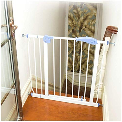 FCXBQ Barras de Seguridad para bebés Extensibles para niños Barras de protección para escaleras Cerca de Mascotas Altura 100 cm Ponche Libre de Puerta (Color: Blanco, tamaño: 179-186 cm)