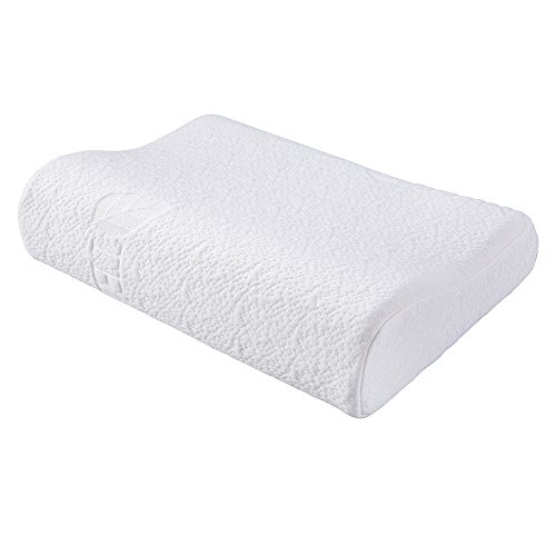 FMS 3-12 años Almohada para Niños 38 * 26 * 6/8 cm Almohada Ortopédica para Niñitos Espuma Viscoelástica Anti Ácaros Del Polvo Antialérgica (3-12 años)