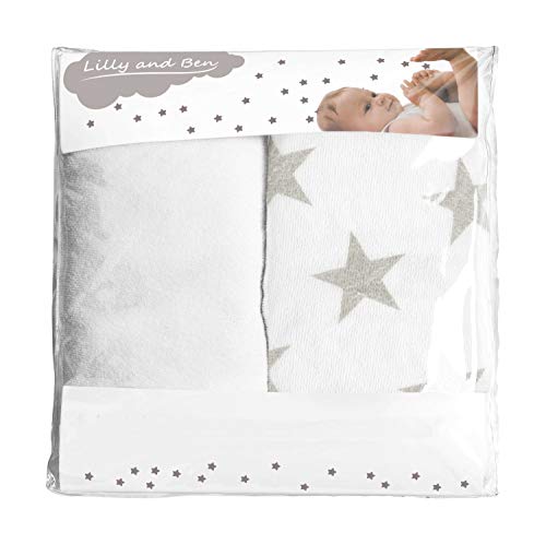 Funda para cambiador de pañales, de rizo, con cuña y 3 formas blanco White Star 2. Talla:SCHMAL. Für alle schmalen Wickelauflagen