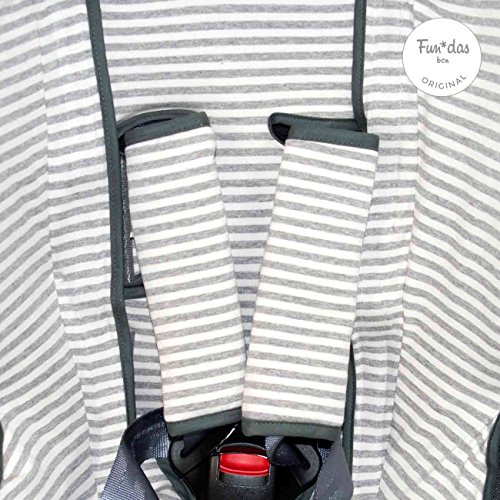 Fundas BCN ® - F127/0393 - Funda para silla de coche Klippan Kiss ® 2 - Kodak Stripes