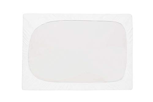 Fundas cambiadoras para niños y niñas – fundas cambiadoras de mesa – algodón de rizo – 2 x blanco gris – contorneado, Blanco (White star), width 15”-20” x length 27”-32” elevated sides