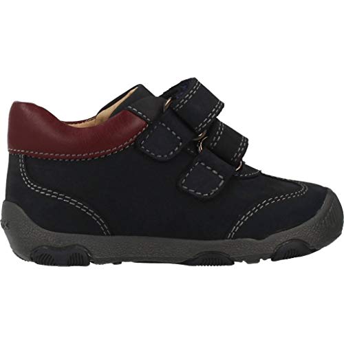 Geox B New Balu' Boy A, Zapatillas para Bebés, (Navy/Bordeaux C4335), 22 EU