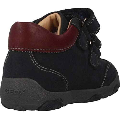 Geox B New Balu' Boy A, Zapatillas para Bebés, (Navy/Bordeaux C4335), 22 EU